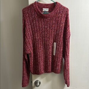 NWT Universal Thread Crew Neck Ribbed Knit Sweater